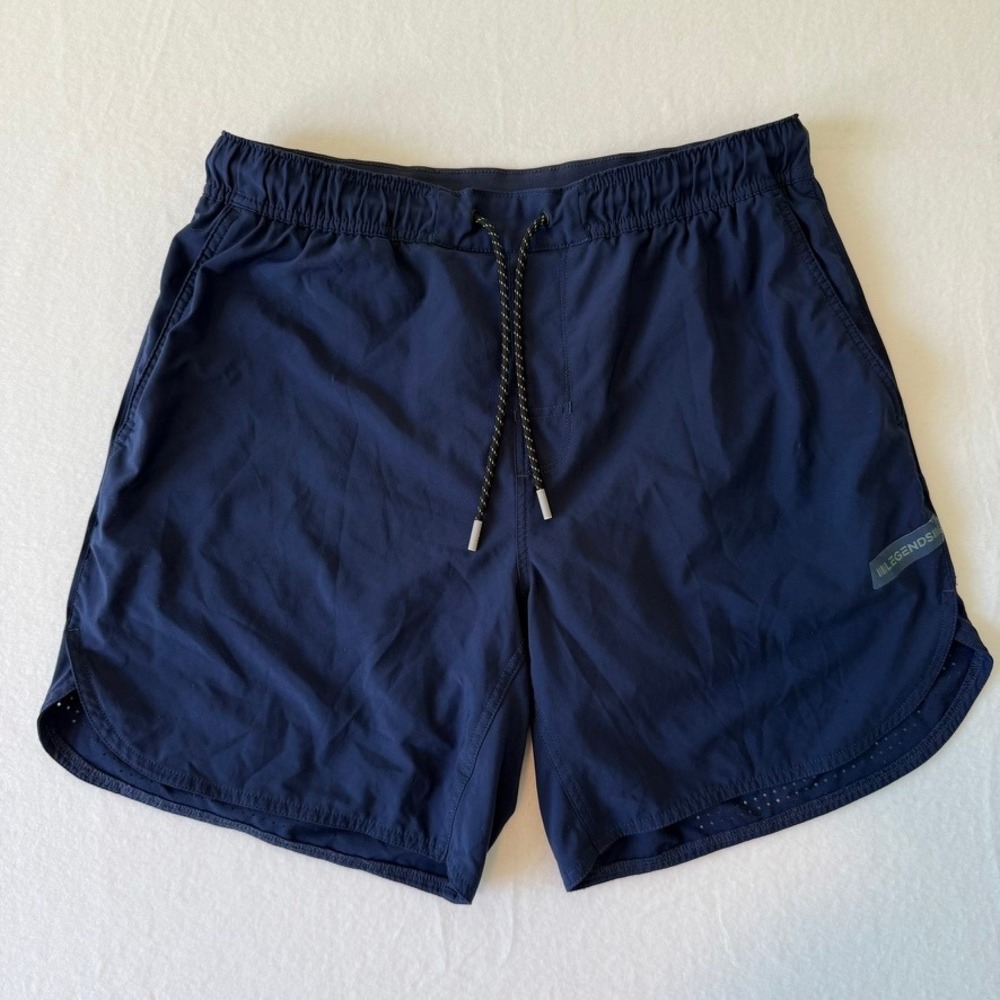 Legends Luca 7" Inseam Lined Shorts Mens Large Navy Blue Athletic Running